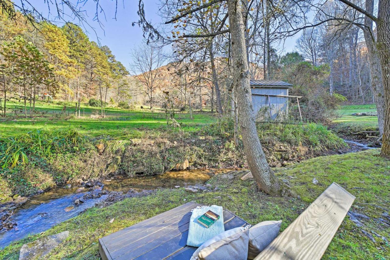 הוילה Creekside Bryson City Cabin With Private Hot Tub מראה חיצוני תמונה