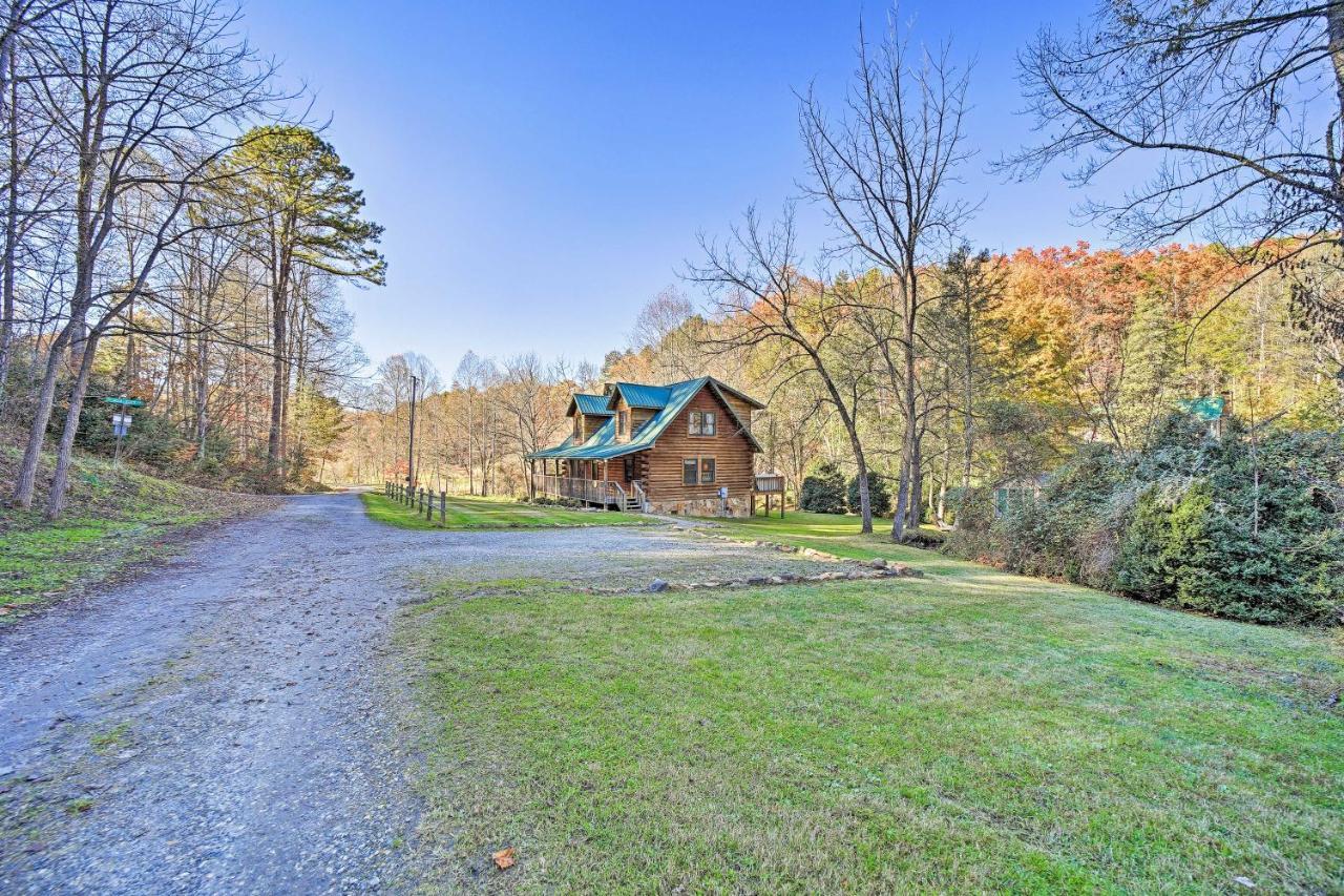 הוילה Creekside Bryson City Cabin With Private Hot Tub מראה חיצוני תמונה